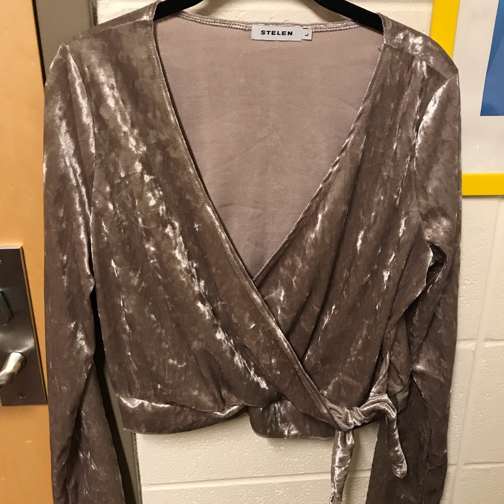 Crushed Velvet Going Out Top